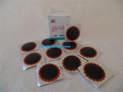 10x Schlauchflicken 1 Ø 35 MM Rotrand Rema TIP TOP Schlauchreparatur