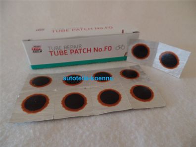 10x F0 Ø 16mm TIP TOP Schlauchflicken Schlauchreparatur Gummi Flicken Rotrand