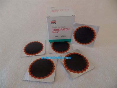 5x Ø 45mm TIP TOP Schlauchflicken Schlauchreparatur Gummi Flicken Rotrand