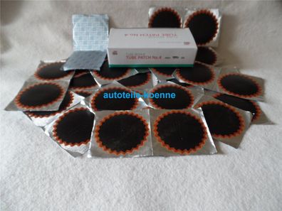 30x Ø 75mm TIP TOP Schlauchflicken Schlauchreparatur Gummi Flicken Rotrand