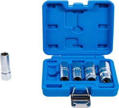 BGS-6641 Zündkerzen-Einsatz-Satz Sechskant Antrieb Innenvierkant 12,5 mm (1/2) SW 14