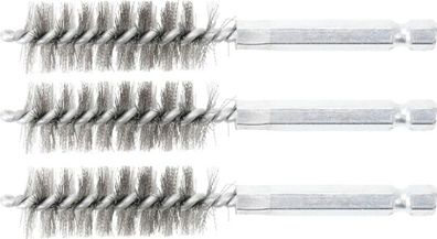 BGS-3078-16-S Stahlbürste 16 mm Antrieb Außensechskant 6,3 mm (1/4) 3-tlg