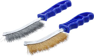 BGS-71033 Drahtbürsten-Satz Stahl und Messingdraht 260 mm 2-tlg