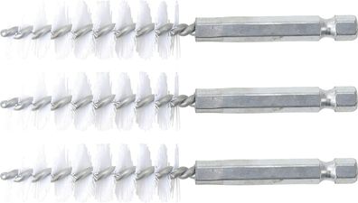 BGS-3078-16-N Nylonbürste 16 mm Antrieb Außensechskant 6,3 mm (1/4) 3-tlg