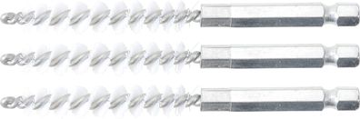 BGS-3078-8-N Nylonbürste 8 mm Antrieb Außensechskant 6,3 mm (1/4) 3-tlg