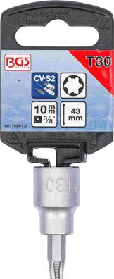 BGS-7098-T30 Schraubenausdreher-Bit-Einsatz, Antrieb Innenvierkant 10 mm (3/8), für d