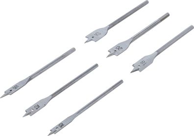 BGS-50796 Flachfräsbohrer-Satz, 10 - 25 mm, 6-tlg