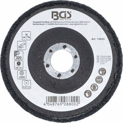 BGS-74625 Polierscheibe Siliziumkarbid Ø 125 mm Körnung 320