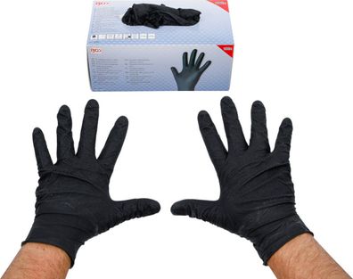 BGS-74669 Einweghandschuh-Box Nitril mit extra Griffigkeit Gr. L 100 St