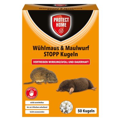 Protect Home Wühlmaus & Maulwurf STOPP Kugeln - 50 Stück
