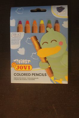 My First Buntstifte; 6 Farben, extra dick, mit Spitzer