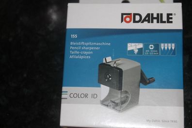 Bleistiftspitzmaschine 8 bis 12 mm, grau, mit Zwinge, Spitzgrad einstellbar