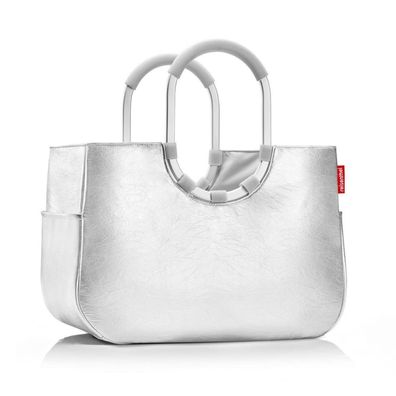 reisenthel loopshopper L OR, silver crackle, Unisex