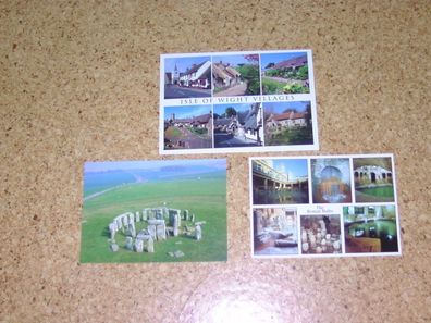 3 Postkarten Ansichtskarten England UK Stonehenge AK POST KARTEN