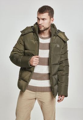 Urban Classics Jacke Hooded Puffer Jacket Darkolive