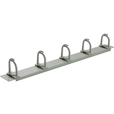 Triton 19Zoll Kabelführungsleiste 1HE 5er PVC-Bügel 55mm