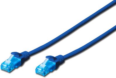 Digitus CAT 5e U-UTP Patchk. PVC AWG 26/7, 1 m, BL