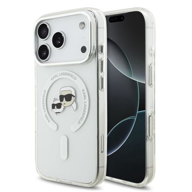 Case Karl Lagerfeld MagSafe iPhone 17 Pro Kunststoff Karl Katze transparent