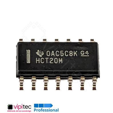 74HCT20 4-Kanal NAND, 2-fach | SMD SO-14 5V TTL 125°C