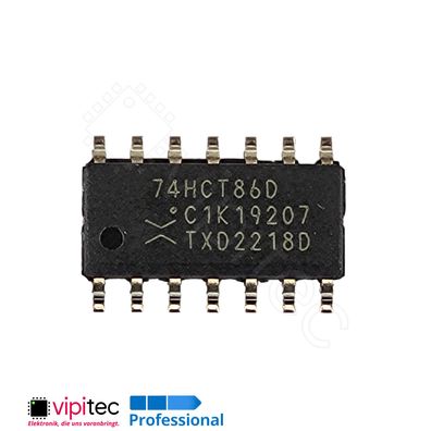 74HCT86 2-Kanal XOR, 4-fach | SMD SO-14 5V TTL 125°C