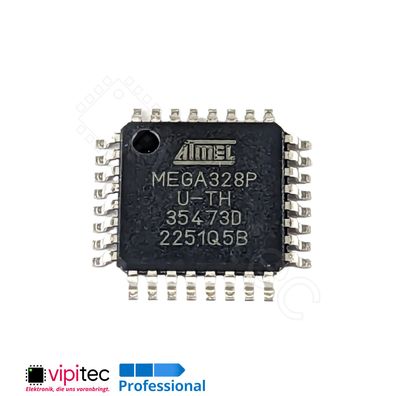 Atmel ATMEGA328P-AU + Arduino kompatibler Bootloader, TQFP-32, SMD Microchip