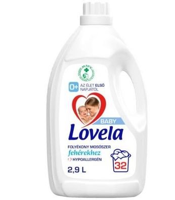 Lovela Baby Hypoallergenes Flüssigwaschmittel für weiße Wäsche 2,9 L - 32 Wäschen