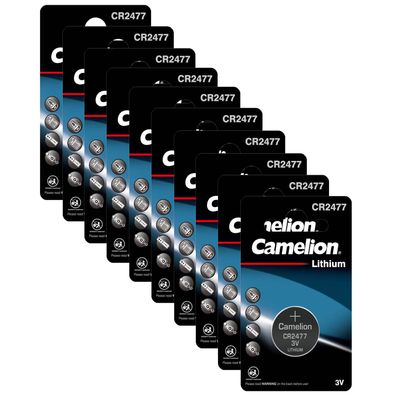 10x Camelion CR2477 3V Lithium Batterie Knopfzelle 3 Volt 950mAh Blister