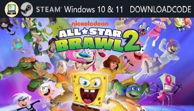 NEU PC Computer Spiel Nickelodeon All Star Brawl 2 für Windows 10 11 STEAM Code