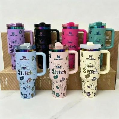 Gemini said Personalisierter Stitch Stanley Becher 30oz/40oz Laser-Gravur Name & Logo
