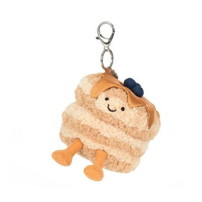 Jellycat FAO Amuseable Fran Pancakes Bag Charm Plush - 12CM