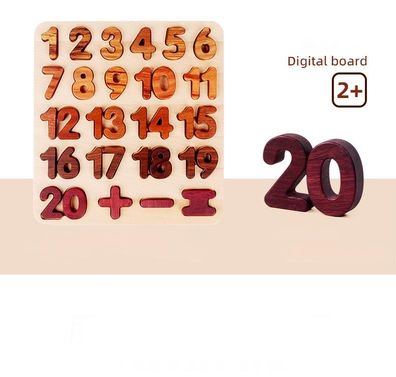 Buchstaben-Zahlen-Puzzle aus Holz â?? Lernspaß fér Kinderhände