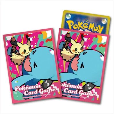 Pokemon Karten Héllen Premium 64x Mimigma Woingenau Sleeves TCG