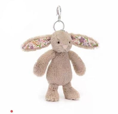 Jellycat Hase Braun Plüschtier Schlüsselanhänger Kuscheltier Anhänger Spielzeug Bag C