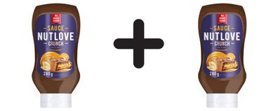 2 x Allnutrition Nutlove Sauce, Crunch - 280g