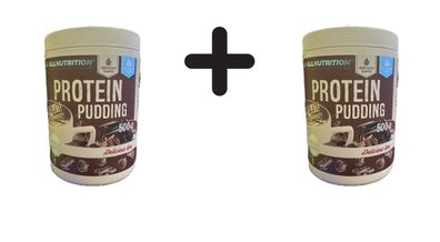 2 x Allnutrition Protein Pudding, Chocolate - 500g