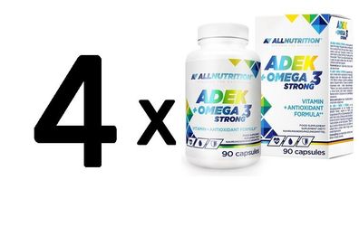 4 x Allnutrition ADEK + Omega 3 Strong - 90 caps