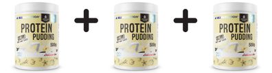 3 x Allnutrition Protein Pudding, Vanilla - 500g