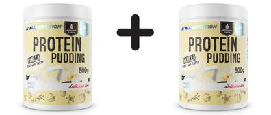 2 x Allnutrition Protein Pudding, Vanilla - 500g