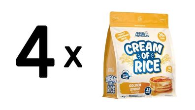 4 x Applied Nutrition Cream of Rice, Golden Syrup - 1000g