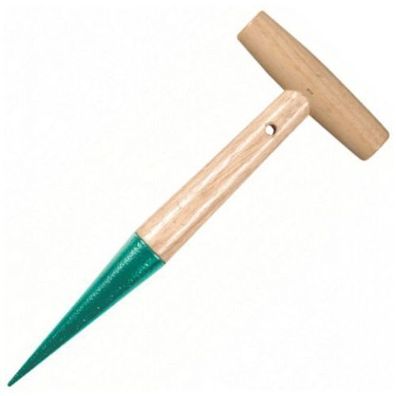 Pflanzholz Pikierstab Zwiebelpflanzer Für Einpflanzhilfe Lackiert Holzgriff 29cm