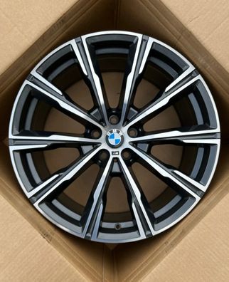 1x Original BMW X5 G05 X6 G06 20 Zoll Sternspeiche M740 Alufelge 8071996 9,0J ET35