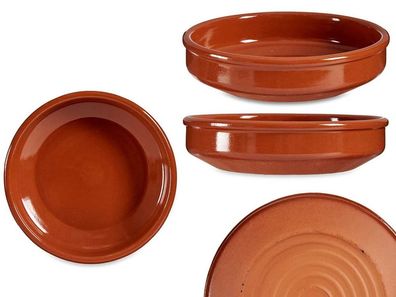 2er Set Ton-Schale &Oslash; 20cm Auflaufform aus Ton Mittelalter