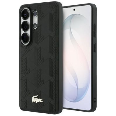 Lacoste Galaxy S26 Ultra Kunstleder schwarz MagSafe Logo goldfarbig