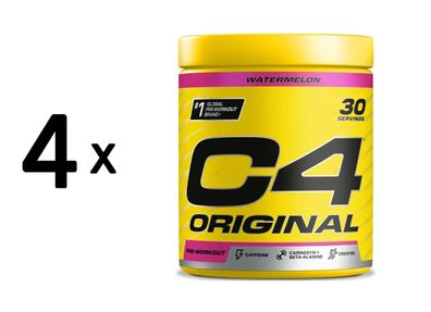 4 x Cellucor C4 Original (30 serv) Watermelon