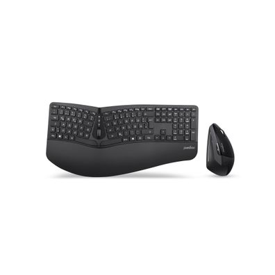 Perixx Periduo-605 DE, Tastatur- und Maus-Set, kabellos, ergonomisch, schwarz