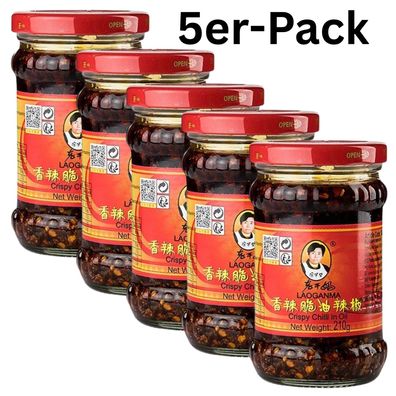 5er-Pack LAO GAN MA Crispy Chili in Öl 210g