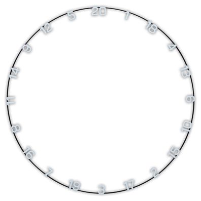 Unicorn Ultra-Vis Large Number Ring / 1 Stck