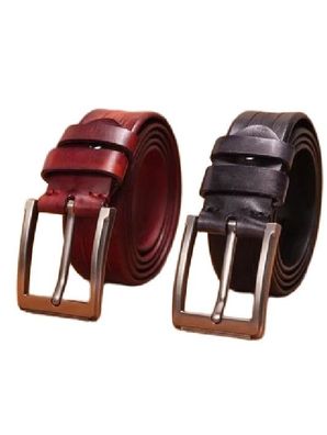 Echtleder Rindsleder Gürtel Herren Luxus Designer Vintage braun Cowboy Strap