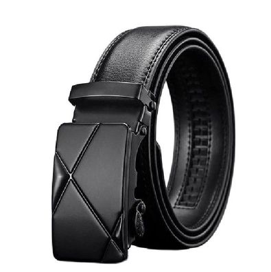 PU Leder Automatik Gürtel Herren schwarz Business Strap