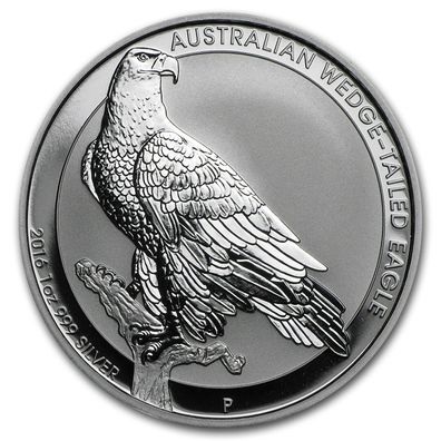 Australien 2016 Wedge Tailed Eagle versilbert Ca. 29 Gramm (M220226)